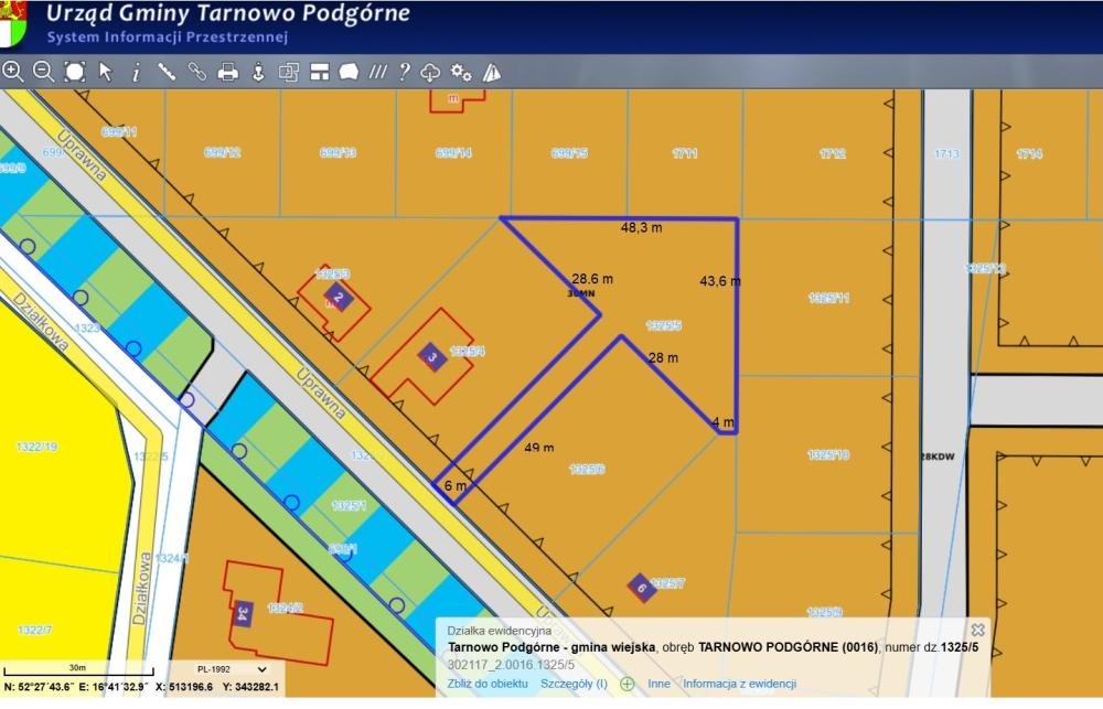 Działka inna na sprzedaż Tarnowo Podgórne, Uprawna  1 410m2 Foto 1