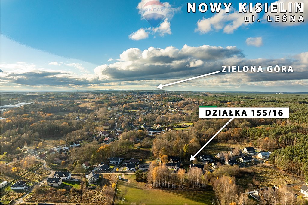 Działka budowlana na sprzedaż Zielona Góra, Nowy Kisielin, Nowy Kisielin-Leśna  990m2 Foto 12