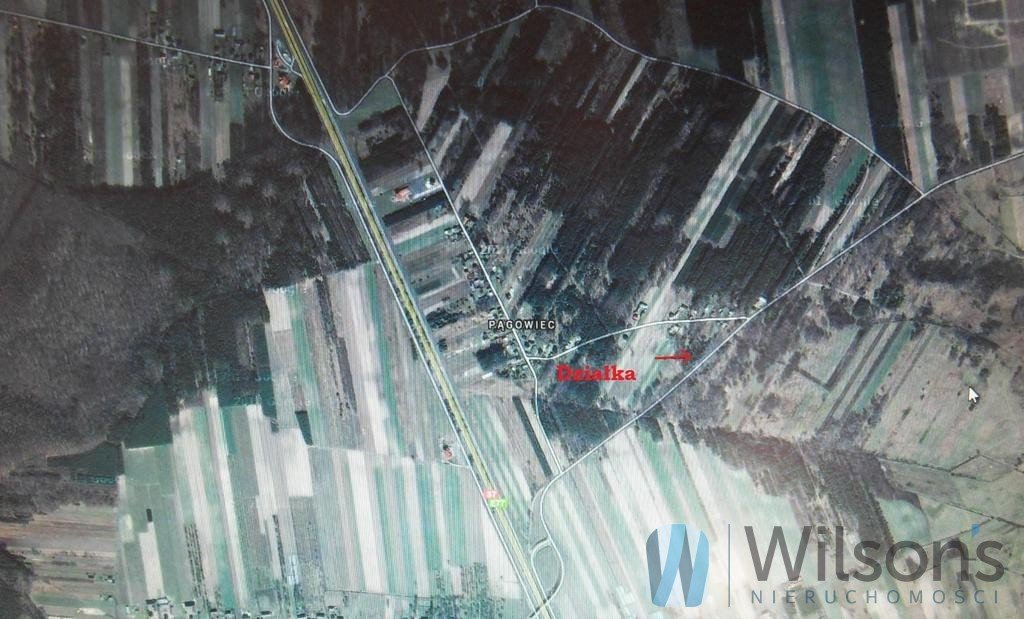 Działka 2 700 m² z warunkami zabudowy, las, asfalt Pągowiec  2 700m2 Foto 1