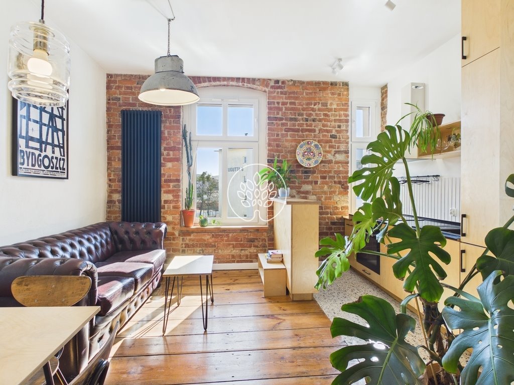 Unikatowy loft 54,5 m² z cegłą i rzemiosłem Bydgoszcz, Szwederowo, Wiatrakowa  55m2 Foto 1