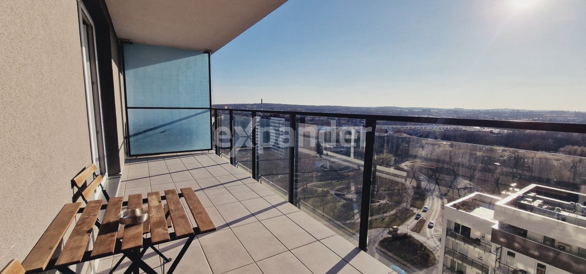 Nowoczesna kawalerka z dużym tarasem i panoramicznym widokiem Katowice, Centrum, Tysiąclecia  28m2 Foto 1