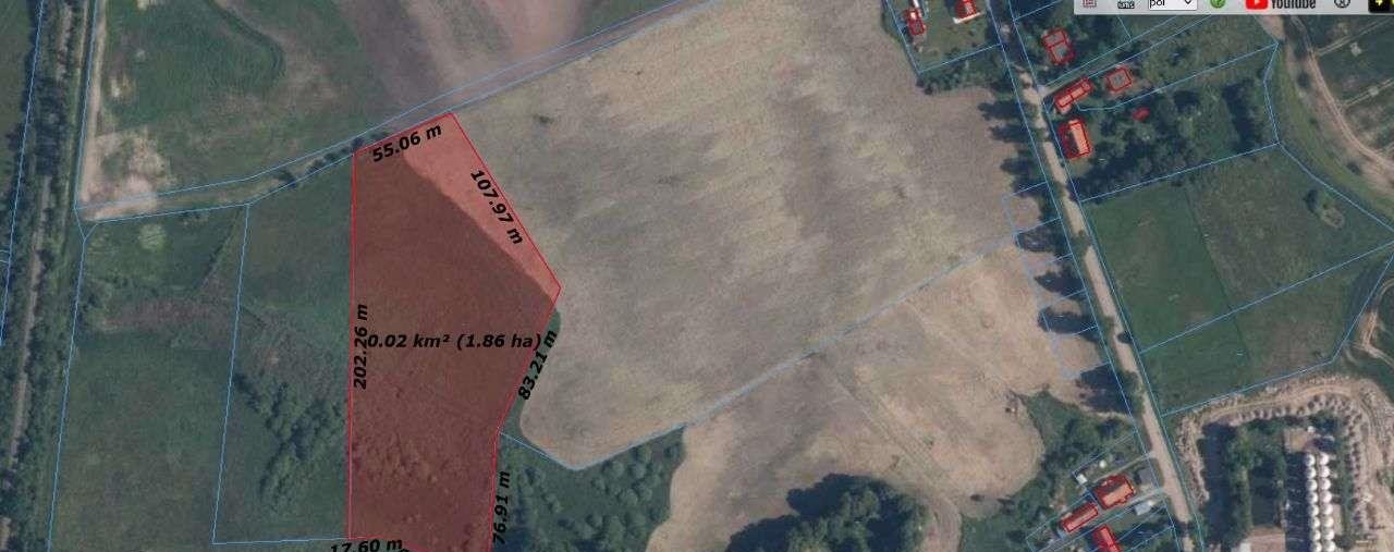 Działka 1,87 ha w Dźwierzutach z dostępem do lasu i przyrody Dźwierzuty, Popowa Wola  18 700m2 Foto 1