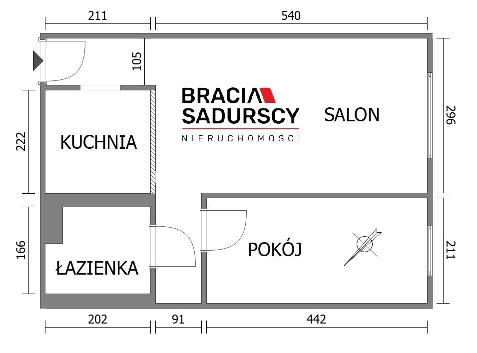 Mieszkanie dwupokojowe na sprzedaż Kraków, Krowodrza, Azory, Jaremy  38m2 Foto 3