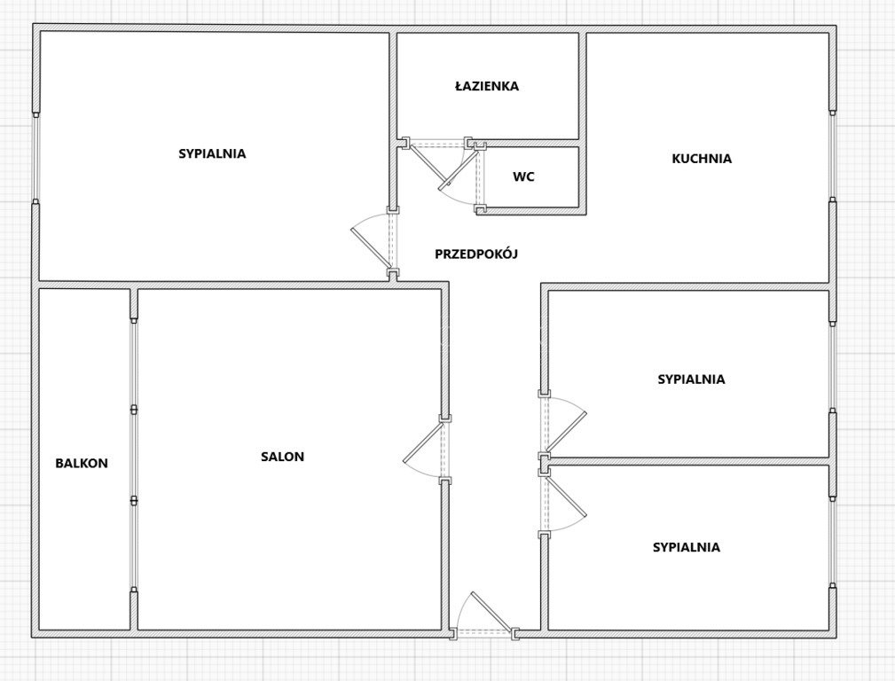 Mieszkanie czteropokojowe  na sprzedaż Chróścina  74m2 Foto 9