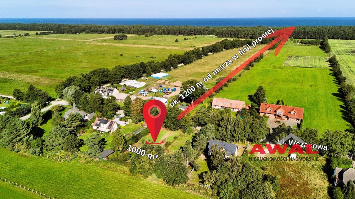Na sprzedaż działka 1000 m² w Karwieńskich Błotach: Karwieńskie Błoto Drugie: Wczasowa