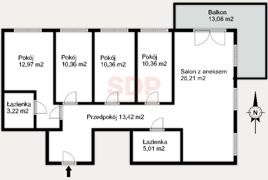 Mieszkanie na sprzedaż Wrocław, Śródmieście, Kleczków, Wybrzeże Conrada - Korzeniowskiego  92m2 Foto 6