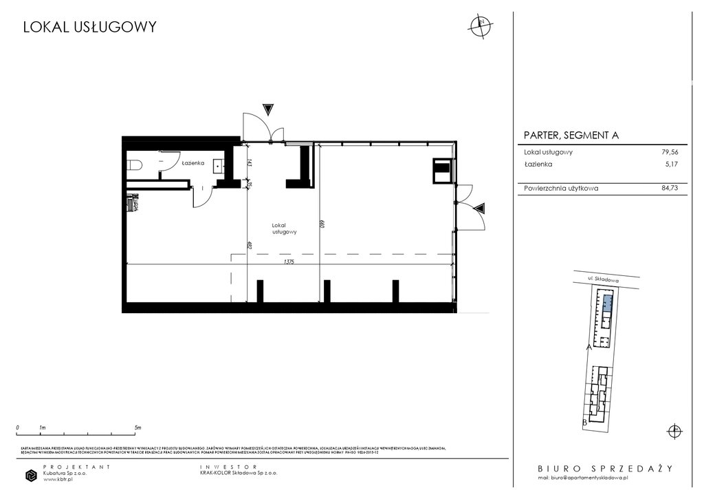 Lokal usługowy na wynajem w Krakowie – gotowy do działalności! Kraków, Składowa  85m2 Foto 1