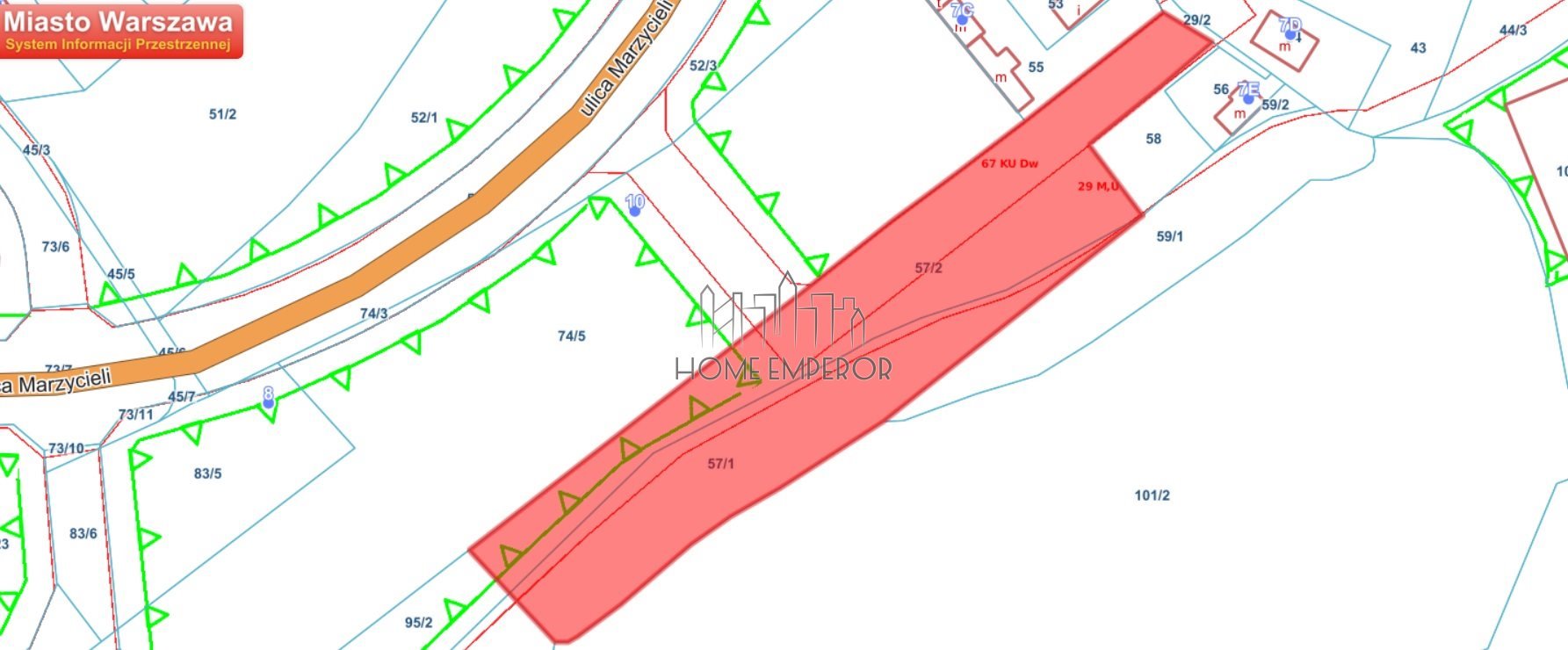 Sprzedam działkę 3608 m² z funkcją mieszkaniową i rekreacyjną Warszawa, Mokotów  3 608m2 Foto 1