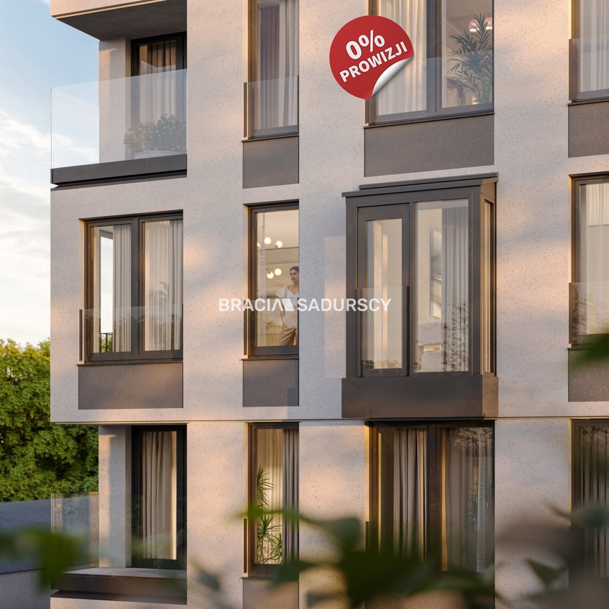 Nowoczesne 3-pokojowe mieszkanie z ogródkiem i strefą coworkingową Kraków, Bronowice, Bronowice, Na Błonie  57m2 Foto 1