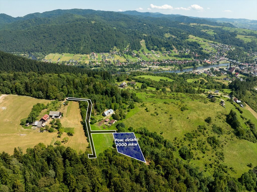 Działka budowlana z widokiem na Pieniny – gotowa pod dom Nowotarski, Lubań  2 000m2 Foto 1