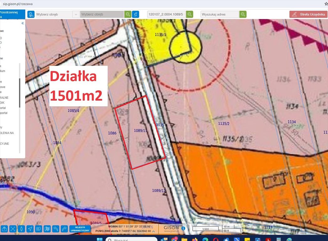 Działka budowlana na sprzedaż Dąbrówka  1 501m2 Foto 4