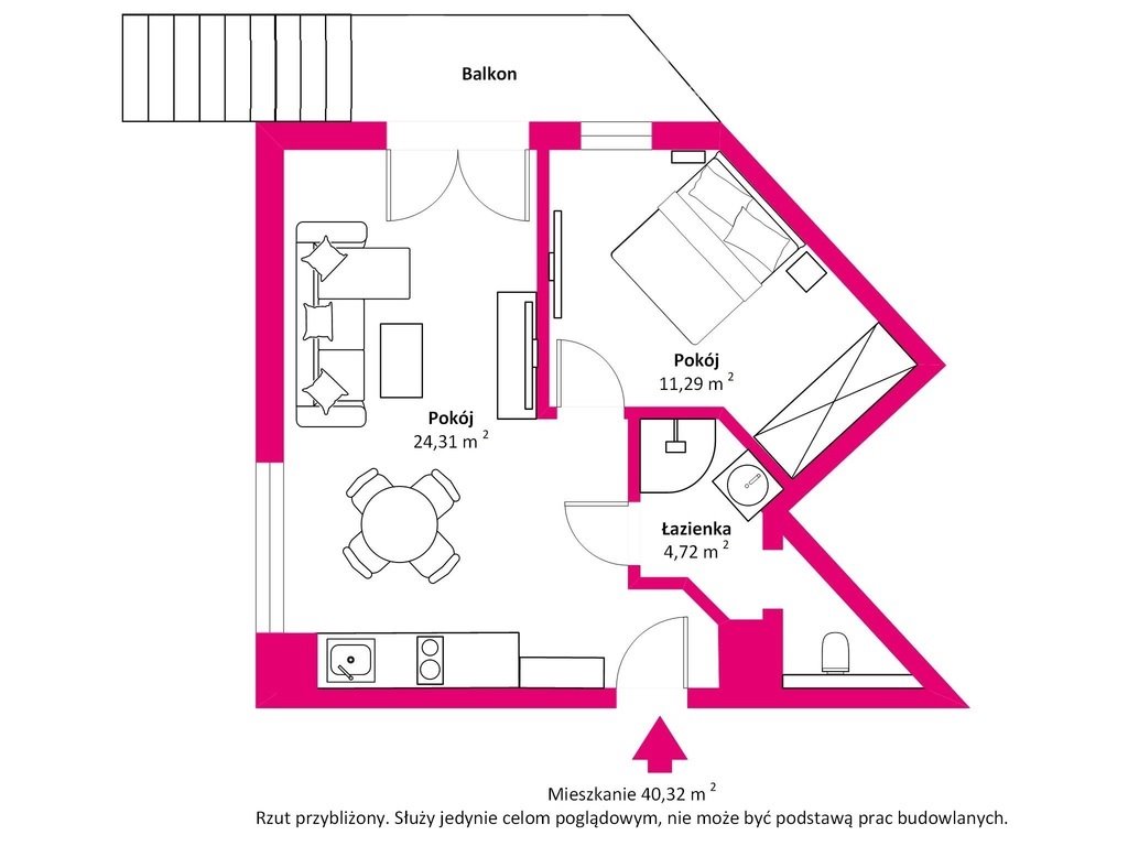 Mieszkanie dwupokojowe na sprzedaż Świnoujście, Augusta Cieszkowskiego  40m2 Foto 18