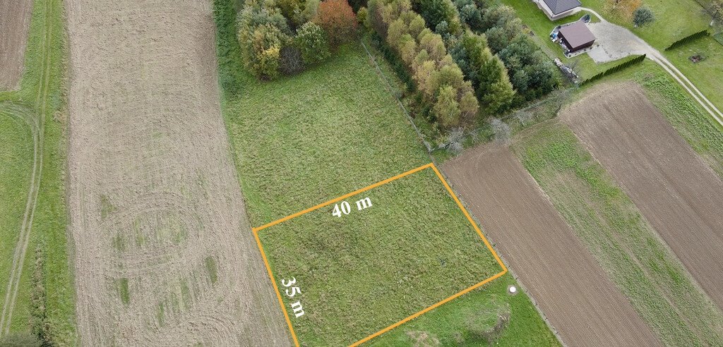 Działka z widokiem na góry, media, warunki zabudowy Kombornia  1 328m2 Foto 1