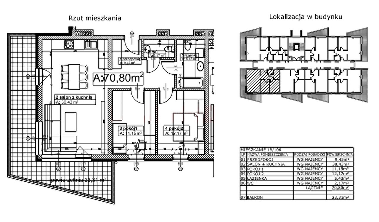 Mieszkanie trzypokojowe na sprzedaż Opole, Zaodrza  71m2 Foto 8