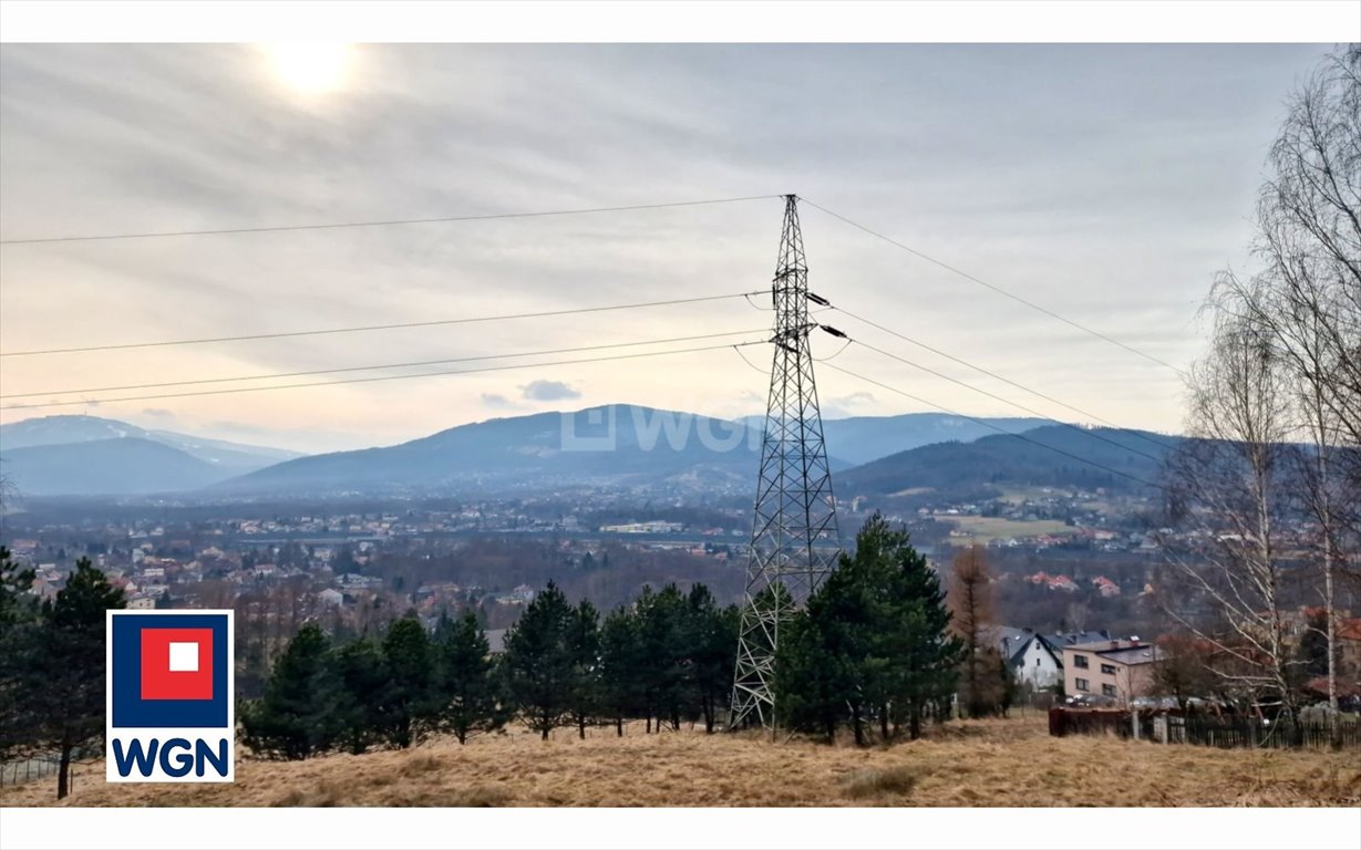 Polecam działkę inwestycyjną 46 arów z panoramicznym widokiem na góry Wilkowice, Stroma  4 620m2 Foto 1