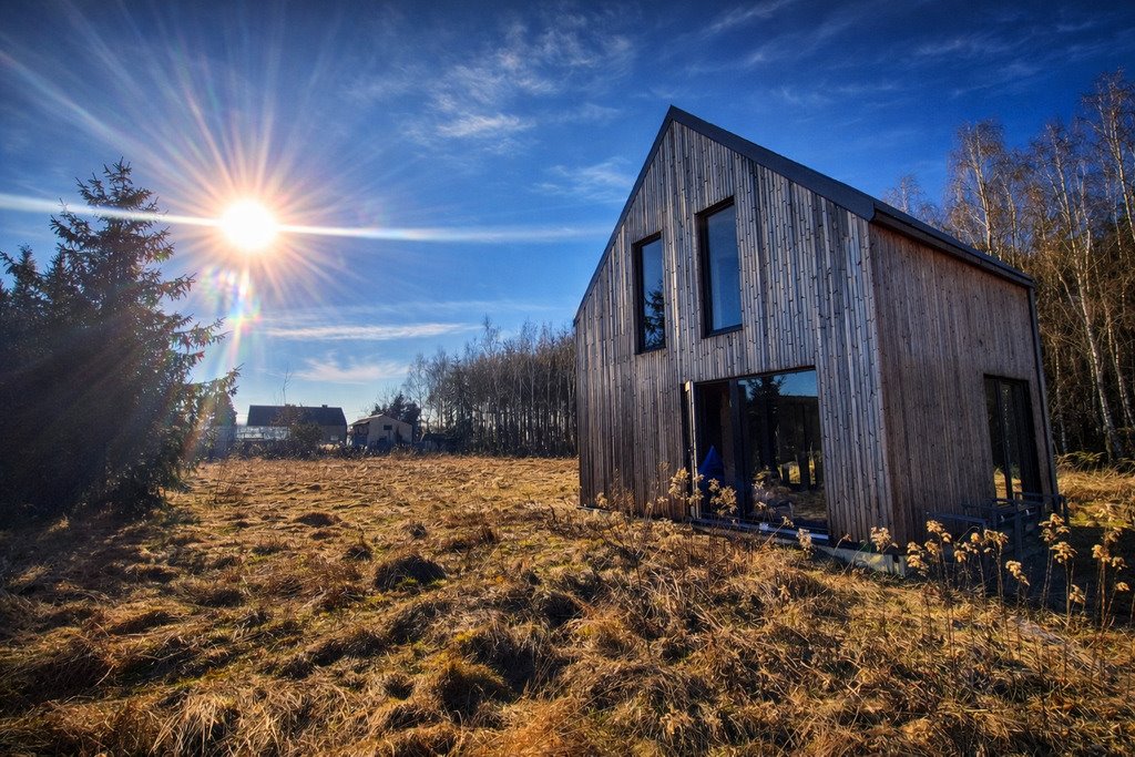 Nowoczesny dom 56 m2 w Pisarzowicach z lasem i stawem Pisarzowice  56m2 Foto 1