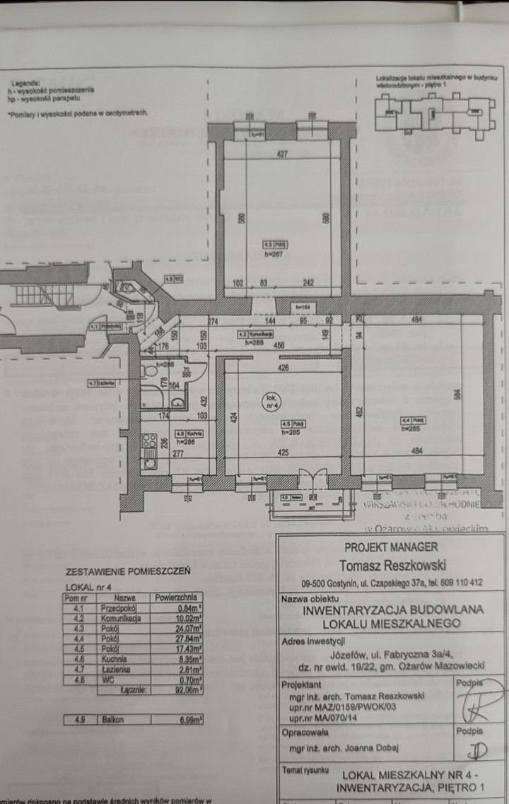 Mieszkanie trzypokojowe na sprzedaż Płochocin, Fabryczna  92m2 Foto 9