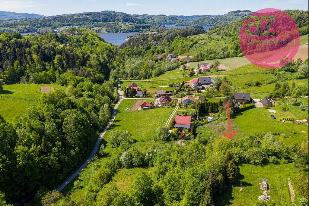 Działka 46 arów z widokiem, blisko jeziora Rożnowskiego Gródek Nad Dunajcem  4 600m2 Foto 1