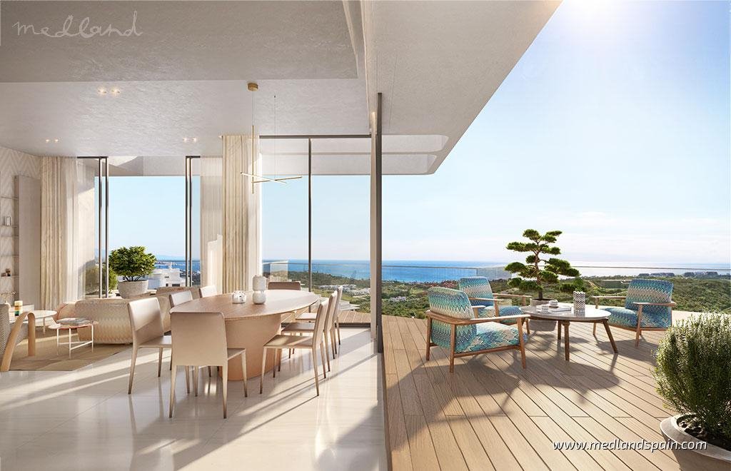 Luksusowe apartamenty z widokiem na morze w Casares Hiszpania, Casares  158m2 Foto 1