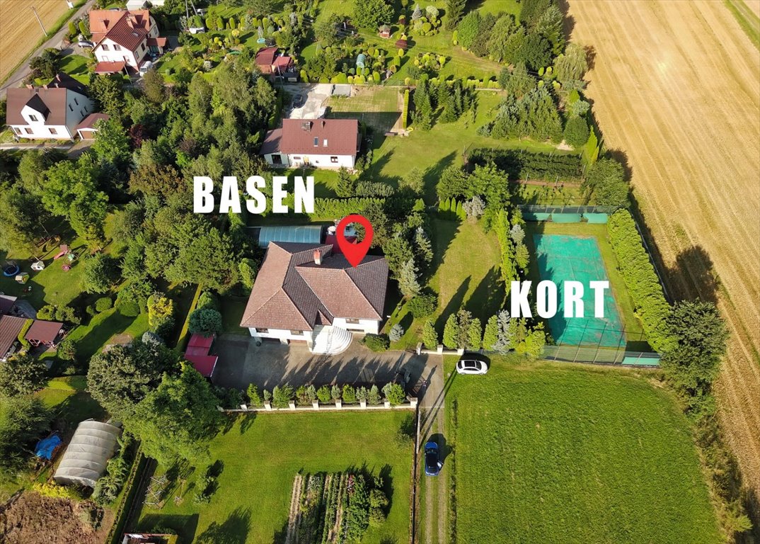 Dom z basenem - amerykański styl - 6 pokoi w Bestwinie Bestwina, Wincentego Witosa  260m2 Foto 1