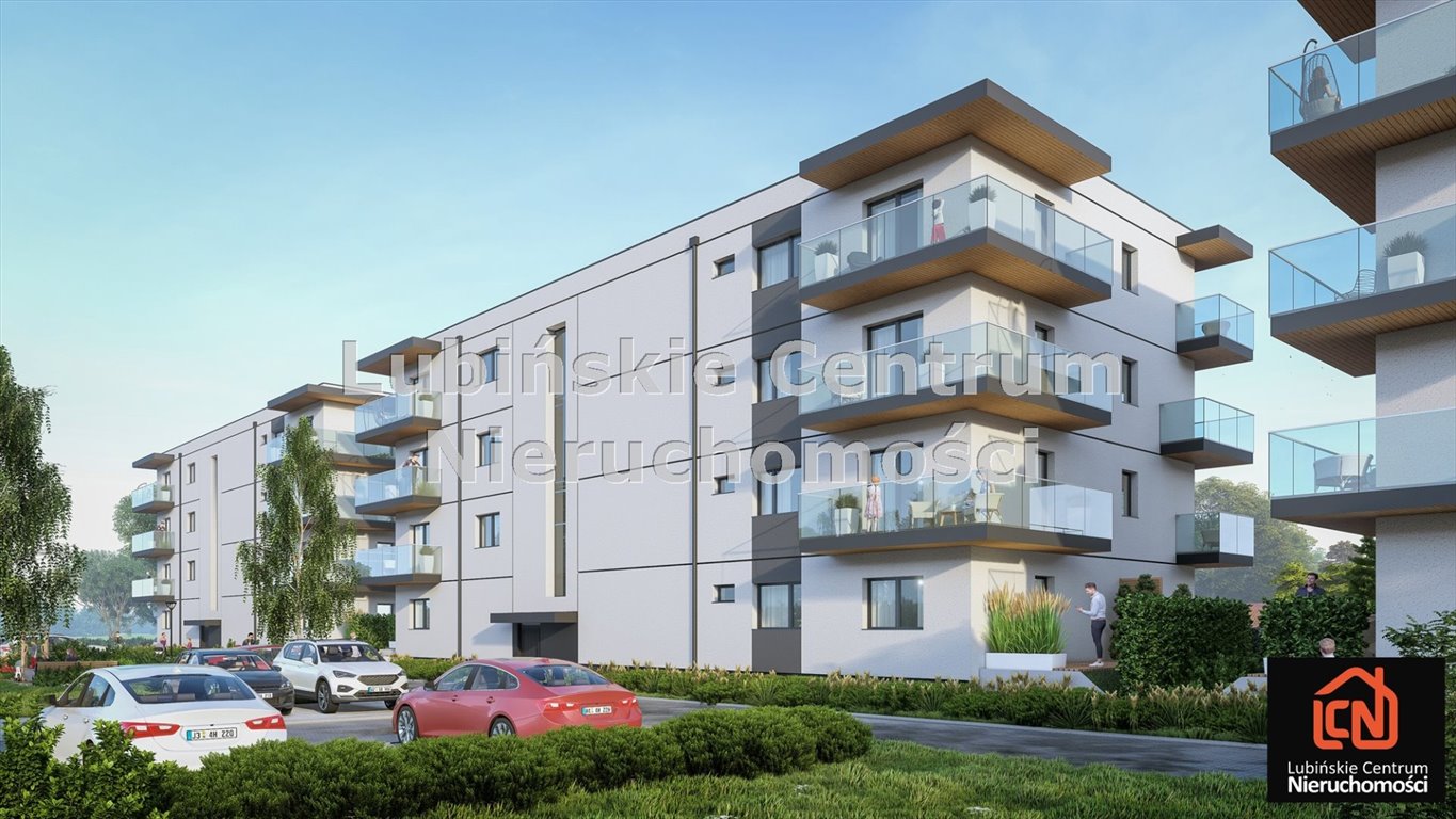 Mieszkanie dwupokojowe na sprzedaż Lubin, Małomice  47m2 Foto 1