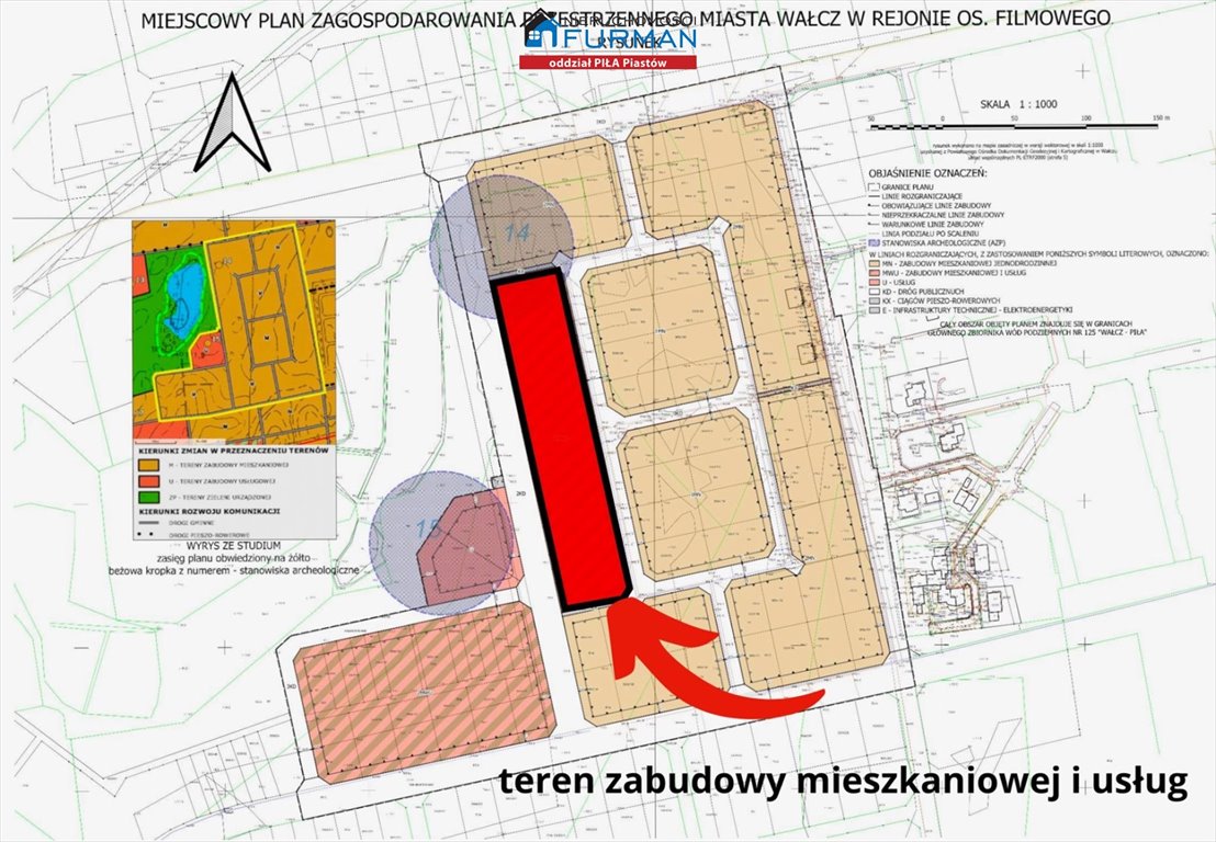 Działka budowlana na sprzedaż Wałcz  3 000m2 Foto 1