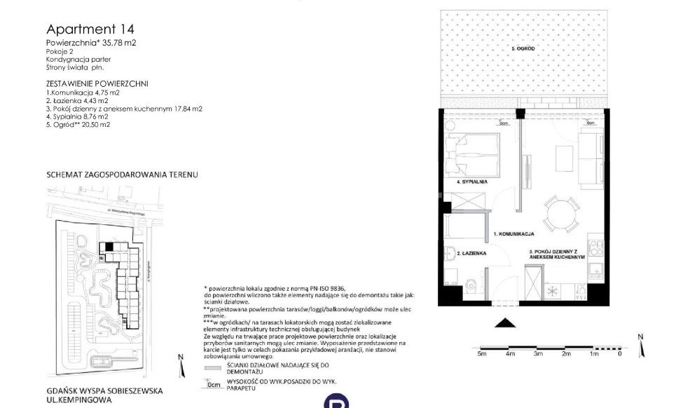 Mieszkanie dwupokojowe na sprzedaż Gdańsk, Sobieszewo, Kempingowa  36m2 Foto 9