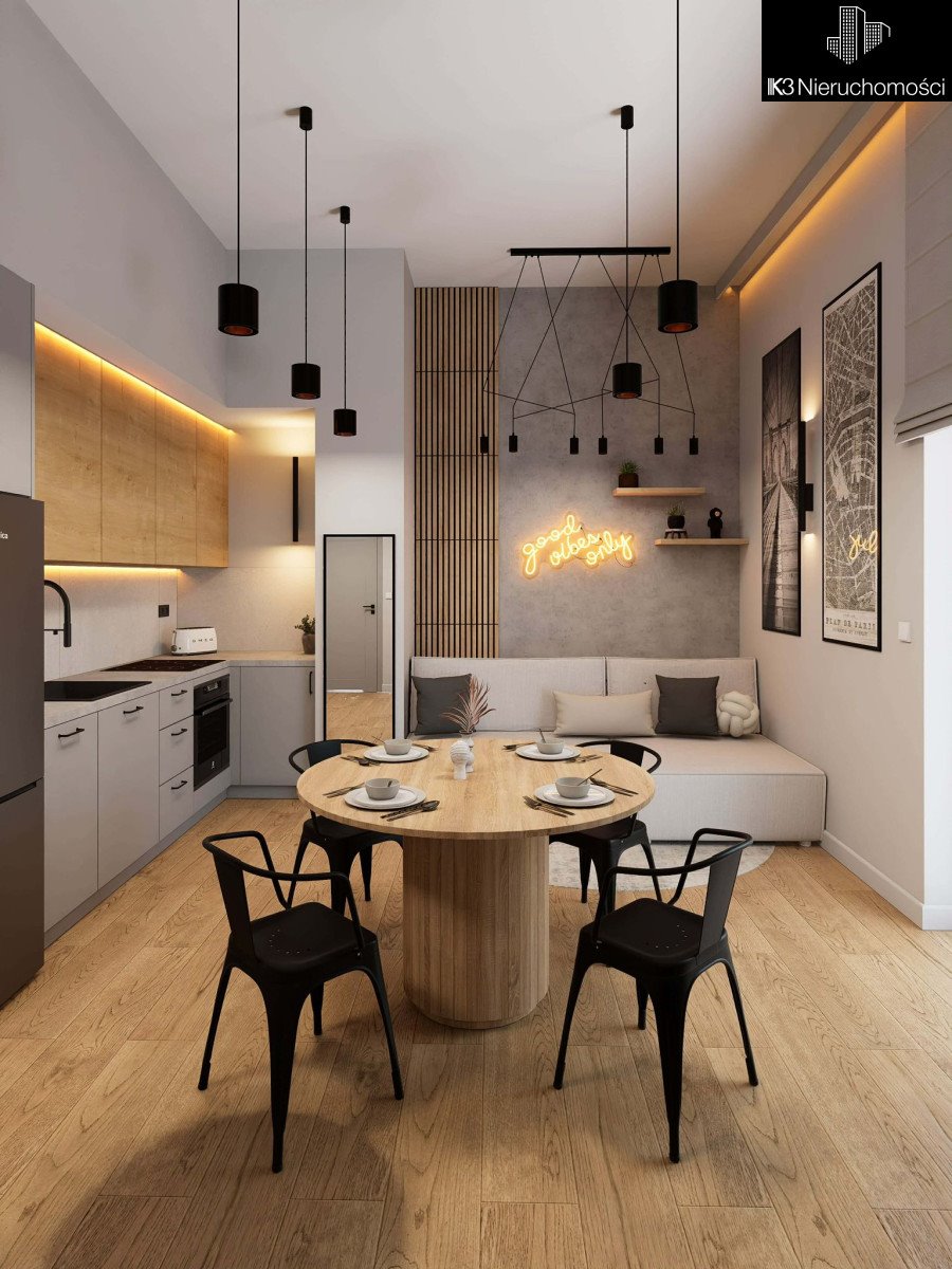 Nowoczesny loft 34 m² z ogrodem i wysokimi 3,7 m Łódź, Stare Polesie, Kpt. Stefana Pogonowskiego  34m2 Foto 1