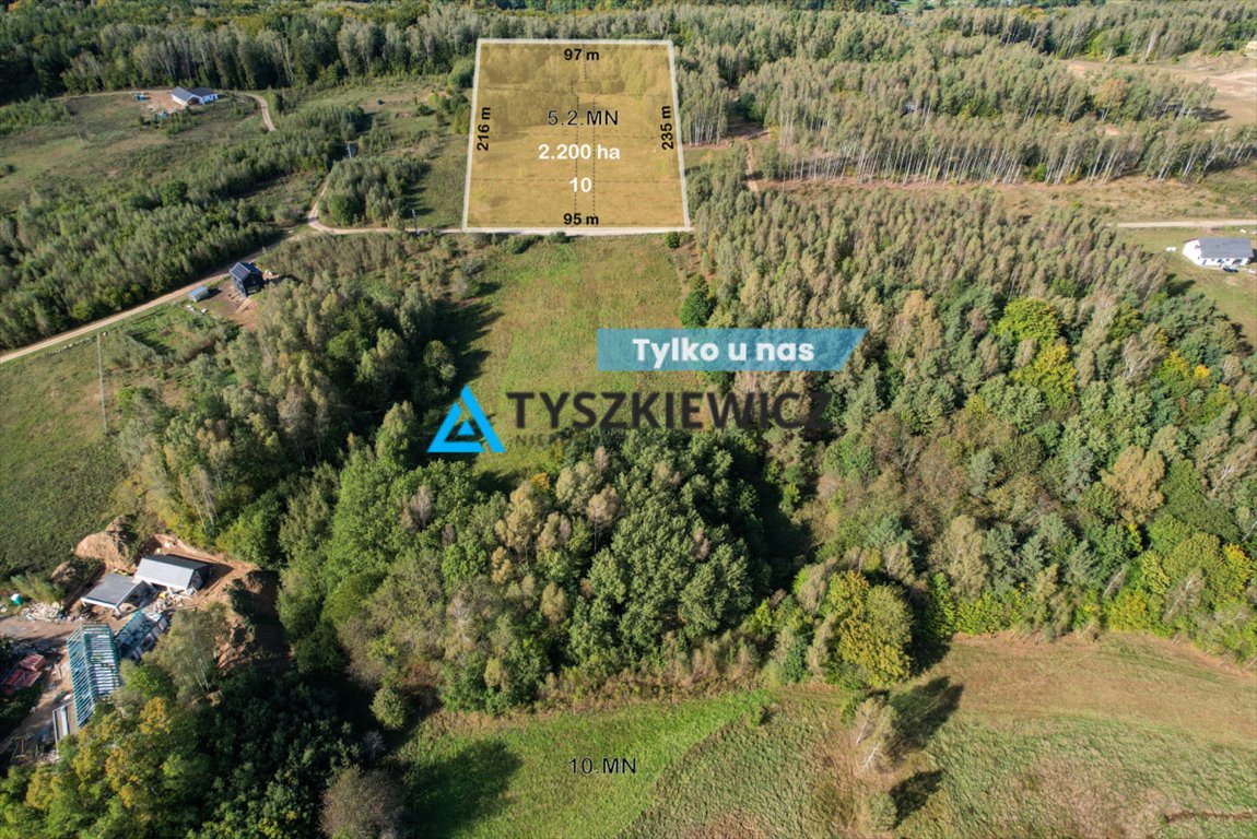 Działka 22 000 m² z widokiem na jezioro i las Przywidz, Gawronia  22 000m2 Foto 1