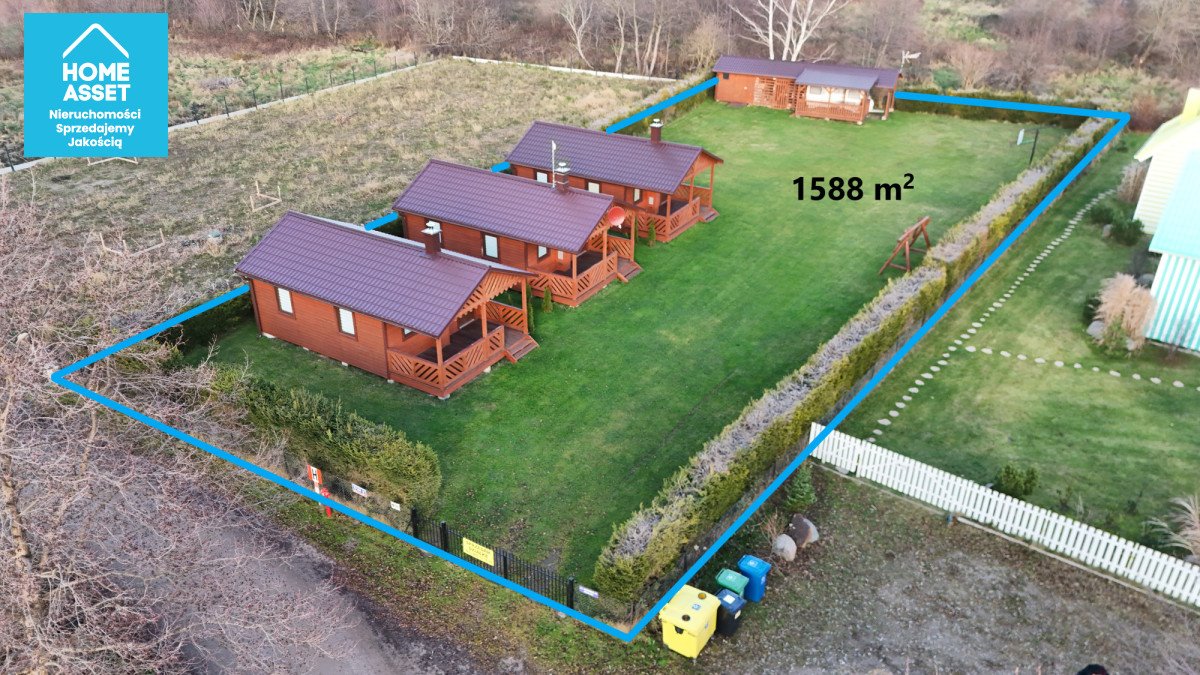 Działka z 3 domkami, blisko jeziora i lasu Kopalino, Jeziorna  108m2 Foto 1