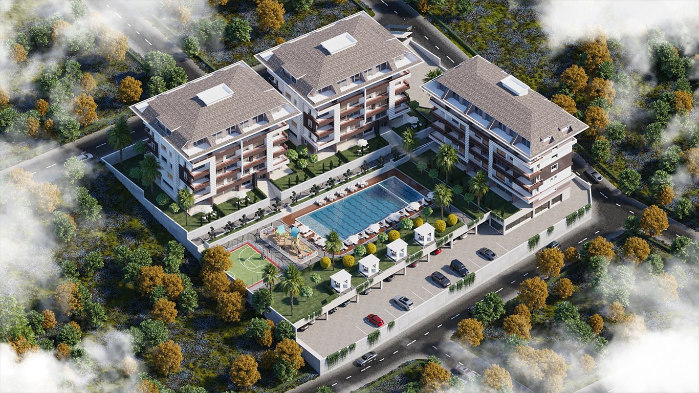 Nowoczesny 124 m² apartament z widokiem na góry i basen Turcja, Alanya, Kestel, Alanya, Antalya  124m2 Foto 1
