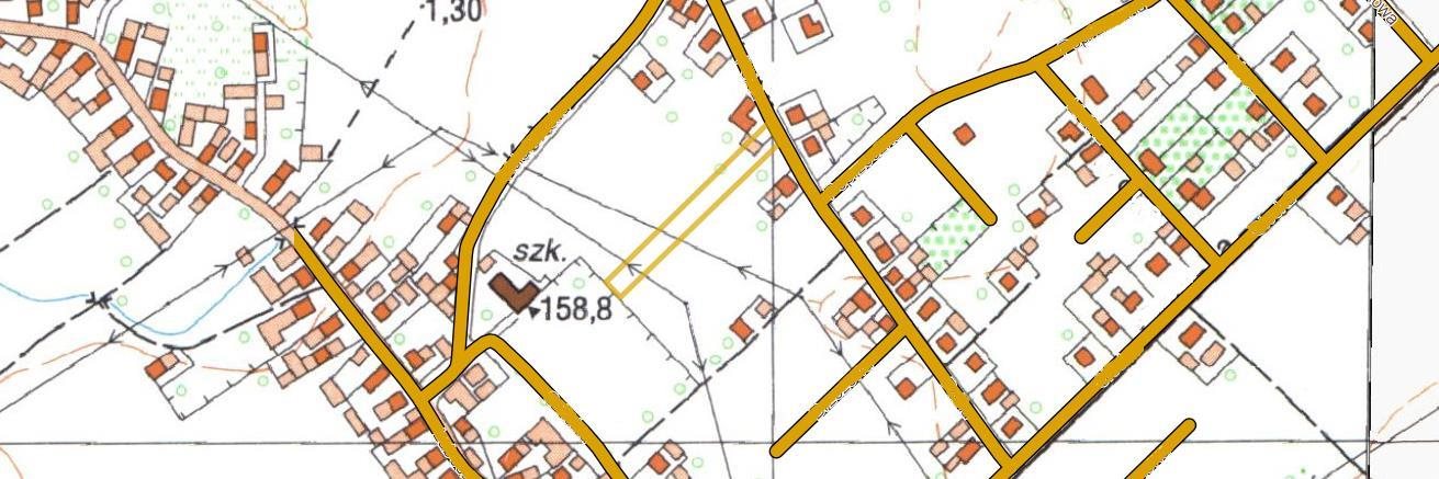 Działka 25 arów z częścią usługową i budowlaną, asfalt, media Zawada  2 500m2 Foto 1