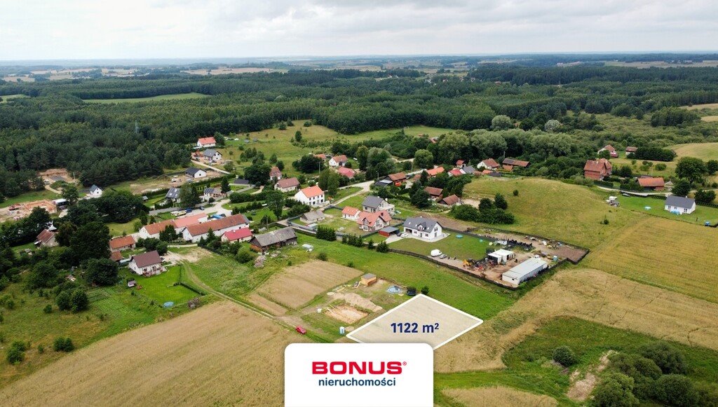 Działka budowlana 1122 m² w Dąbrówce Wielkiej z lasem i jeziorem Dąbrówka Wielka  1 122m2 Foto 1