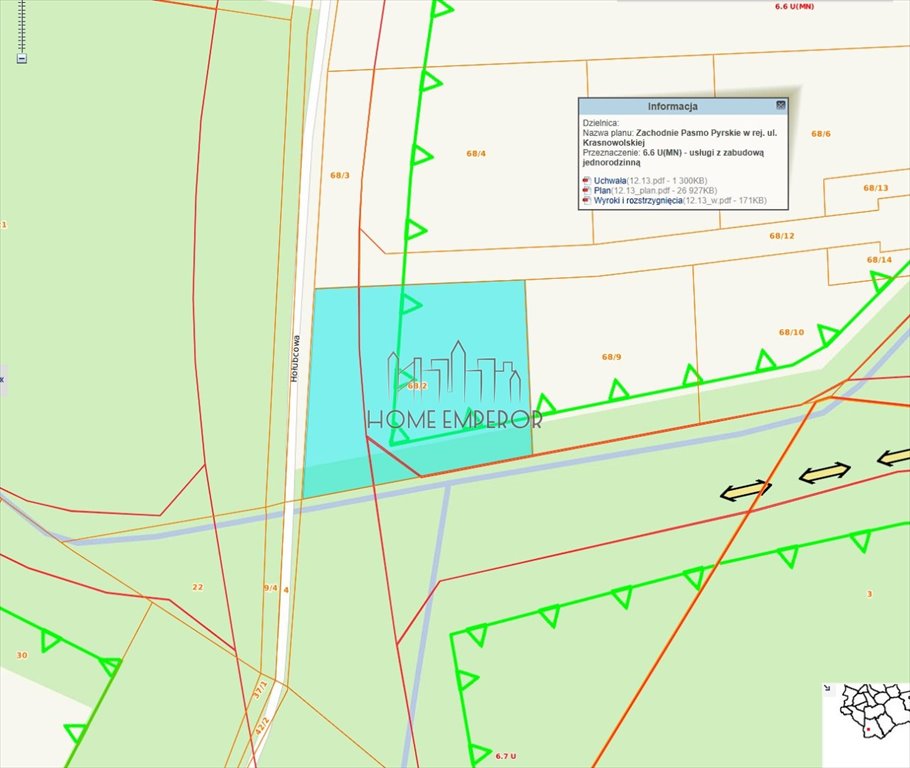 Działka komercyjna na sprzedaż Warszawa, Ursynów, Jeziorki, Hołubcowa  1 500m2 Foto 1