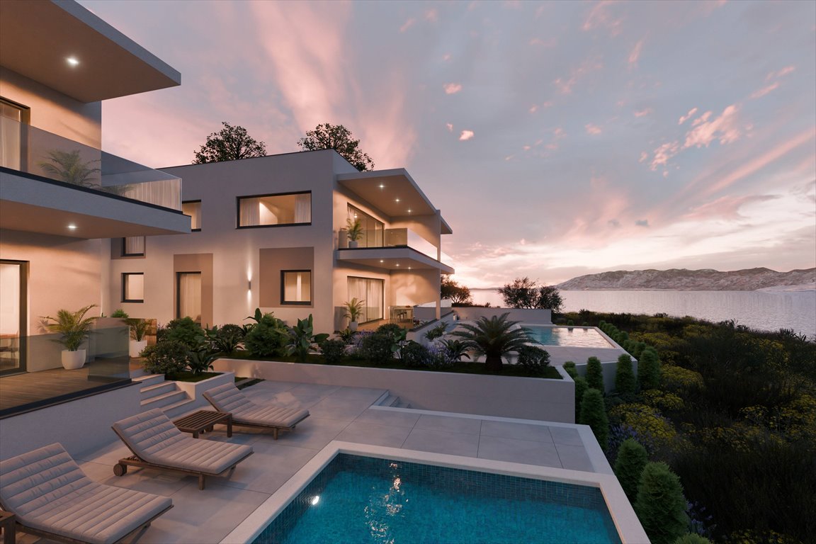 Luksusowy apartament z panoramicznym widokiem na morze Chorwacja, Zadar  95m2 Foto 1