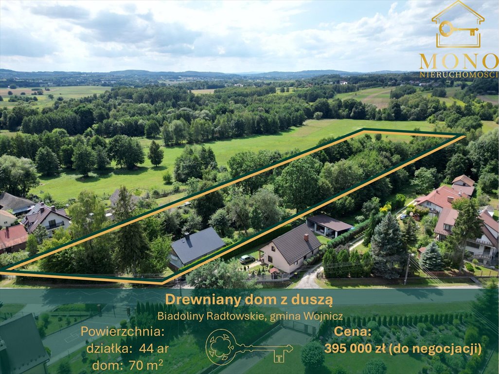 Urokliwy dom z historią, 44 arów, własna studnia Biadoliny Radłowskie  70m2 Foto 1