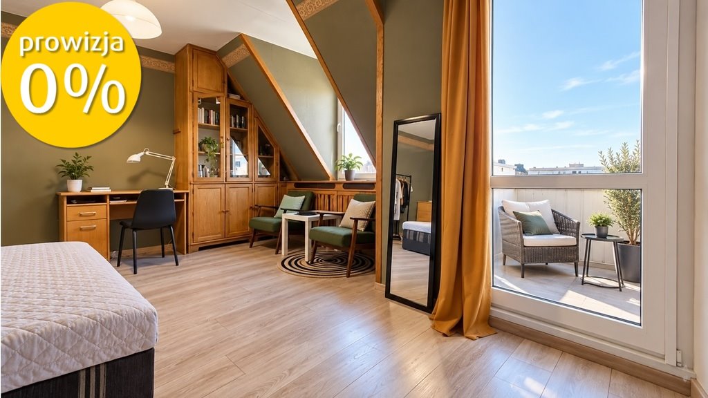 Polecam 4-pokojowe 90 m² mieszkanie z balkonem i widokiem Wrocław, pl. gen. Józefa Bema  90m2 Foto 1