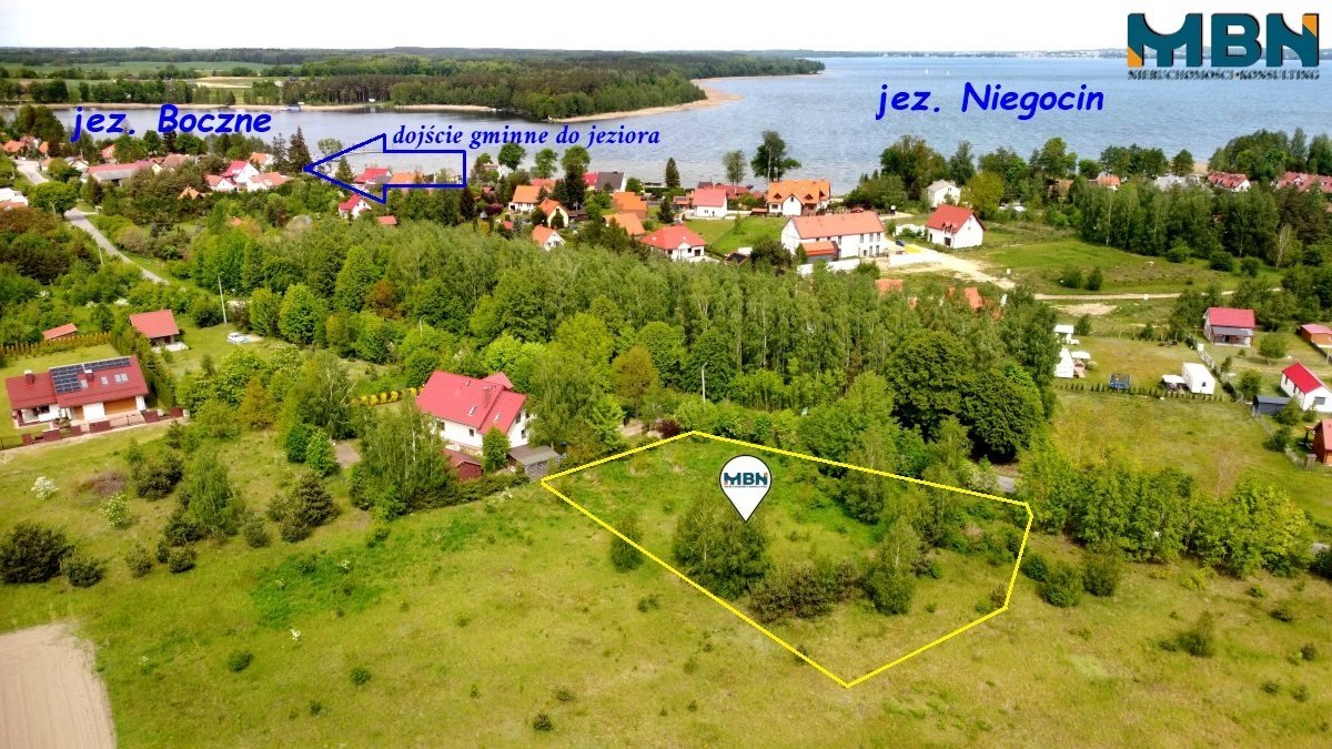 Atrakcyjna działka budowlana nad jeziorem Niegocin, 1950 m² Rydzewo, Rydzewo  1 950m2 Foto 1