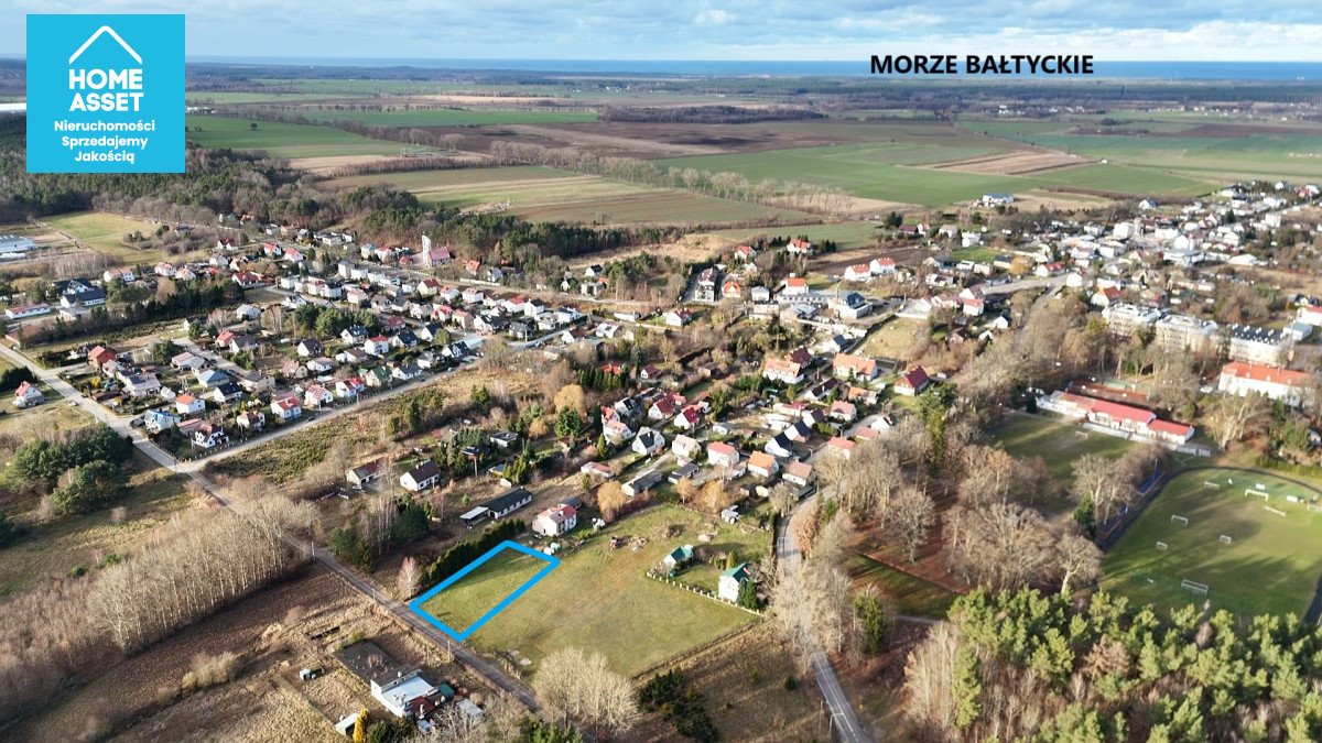 Działka budowlana z mediami, blisko jeziora i morza Choczewo, Łąkowa  1 156m2 Foto 1