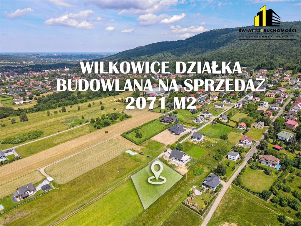 Działka budowlana na sprzedaż Wilkowice  2 071m2 Foto 1