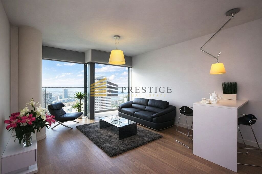 Ekskluzywny apartament na 27. piętrze z panoramicznym widokiem Warszawa, Śródmieście, Twarda  55m2 Foto 1