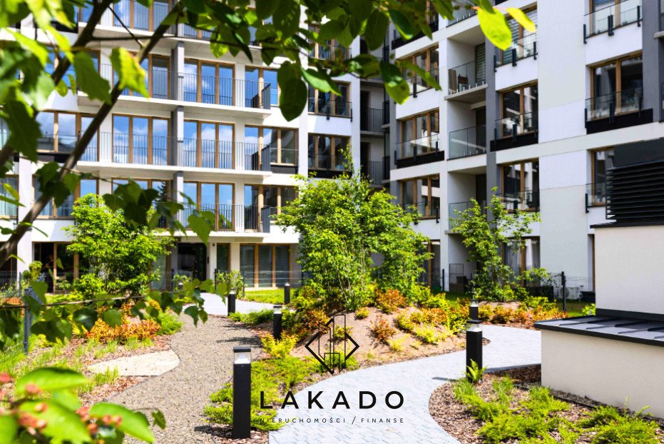 Nowoczesne 42,46 m² w Krakowie - loggia, strefa na dachu Kraków, Łobzów, Bartosza Głowackiego  42m2 Foto 1