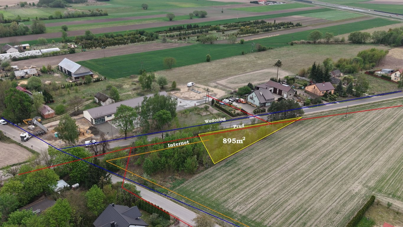 Na sprzedaż działka 895 m² z lasem i szybkim dojazdem Dłużniewo  895m2 Foto 1