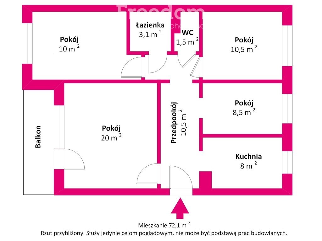 Mieszkanie czteropokojowe  na sprzedaż Biała Podlaska, Królowej Jadwigi  72m2 Foto 14