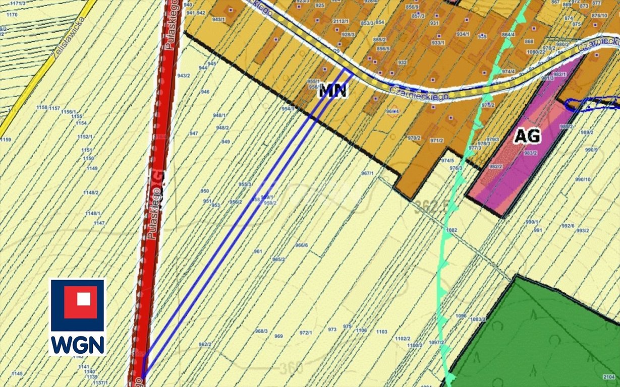 Działka budowlana na sprzedaż Myszków, Będusz, Będusz  6 674m2 Foto 1
