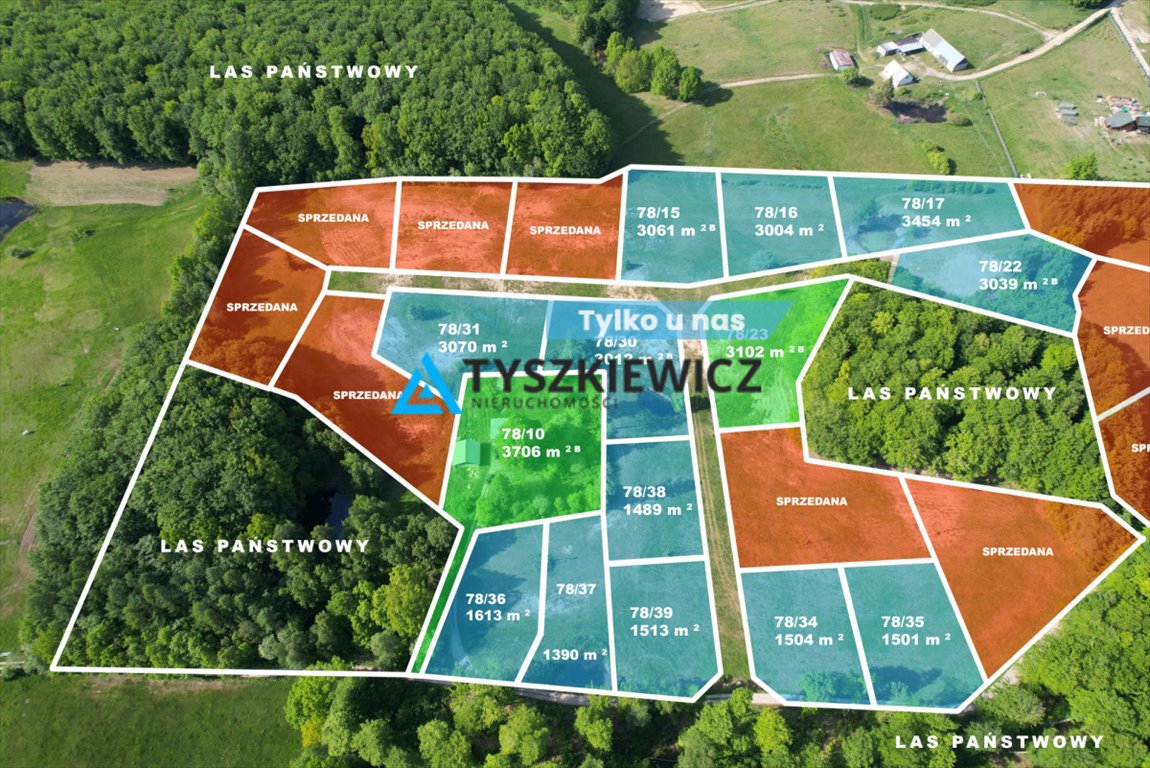 Działka budowlana na sprzedaż Trzepowo, Sambora  3 102m2 Foto 1