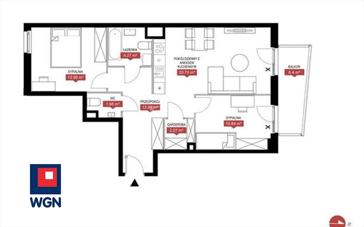 Mieszkanie trzypokojowe na sprzedaż Warszawa, Mokotów, Wołoska  66m2 Foto 1