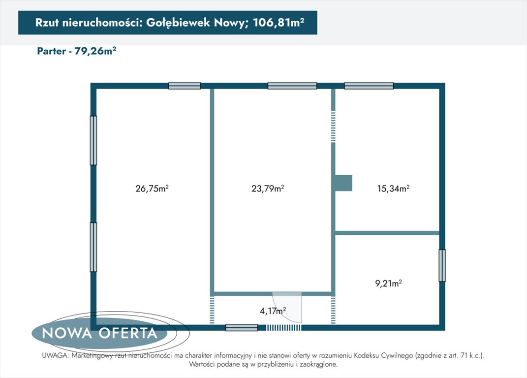 Dom na sprzedaż Gołębiewek Nowy  107m2 Foto 5