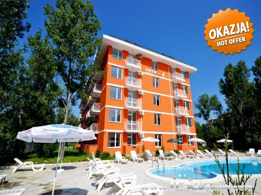 Kompaktowe mieszkanie 29 m² z balkonem - blisko plaży Bułgaria, Słoneczny Brzeg, GERBER RESIDENCE 4  29m2 Foto 1