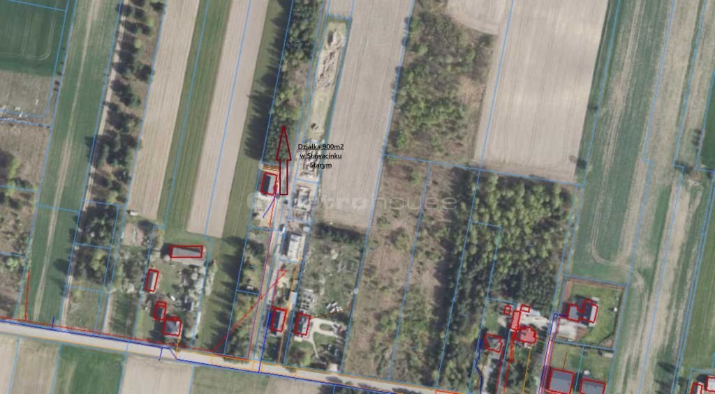 Działka budowlana 900 m² w Sławacinku Starym, szybki start! Sławacinek Stary  900m2 Foto 1